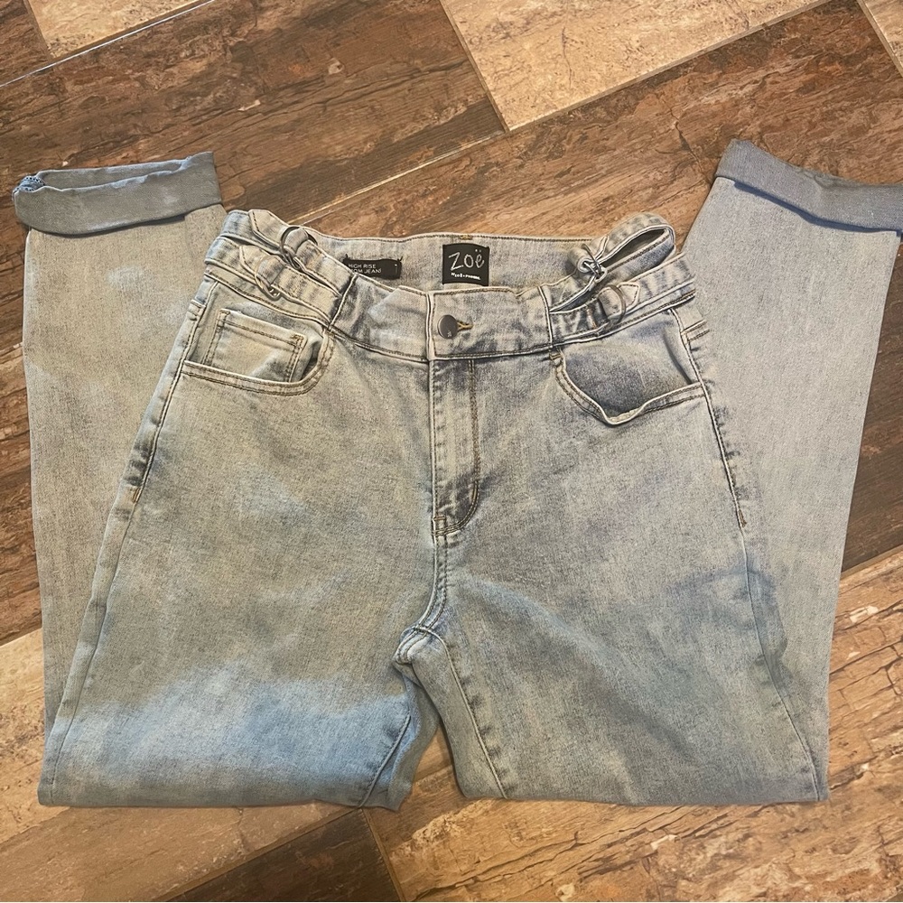Zoe by Zoe and Phoebe High Rise Mom Jeans